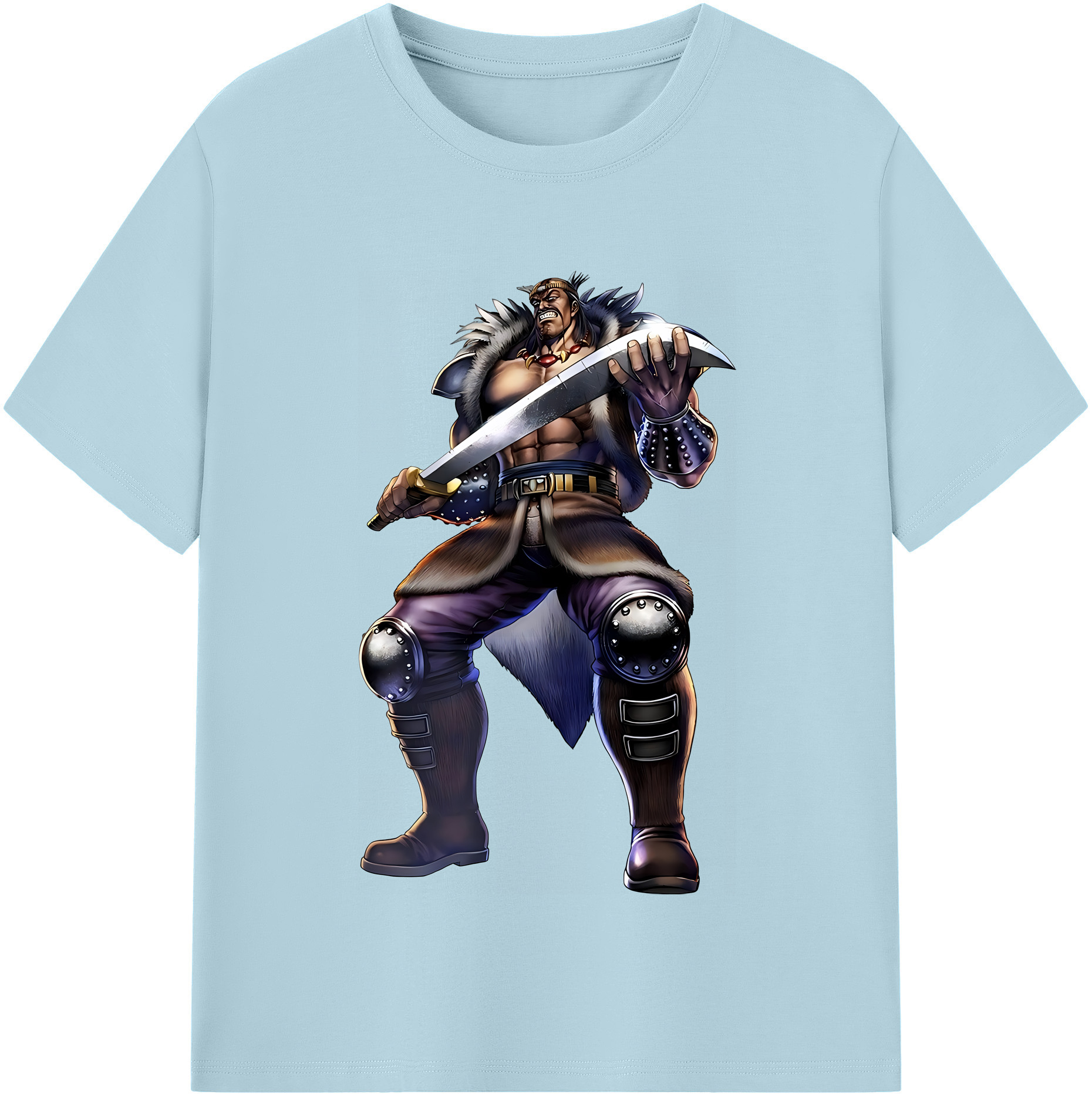 （画像用） 北斗の拳 Fist of the North Star 綿100％半袖Tシャツ（フロントプリント）